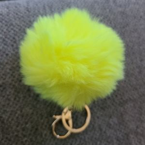 Yellow Puffball Keychain